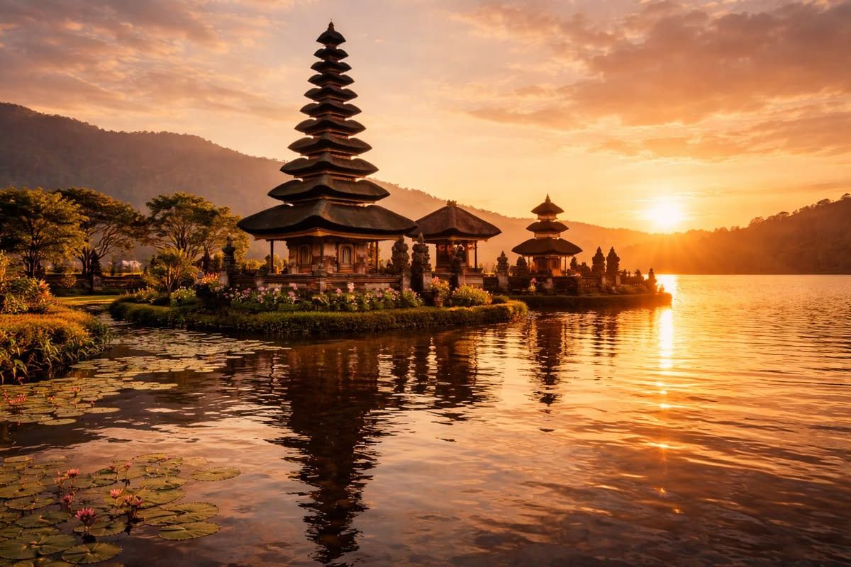 Templos y arrozales de Bali