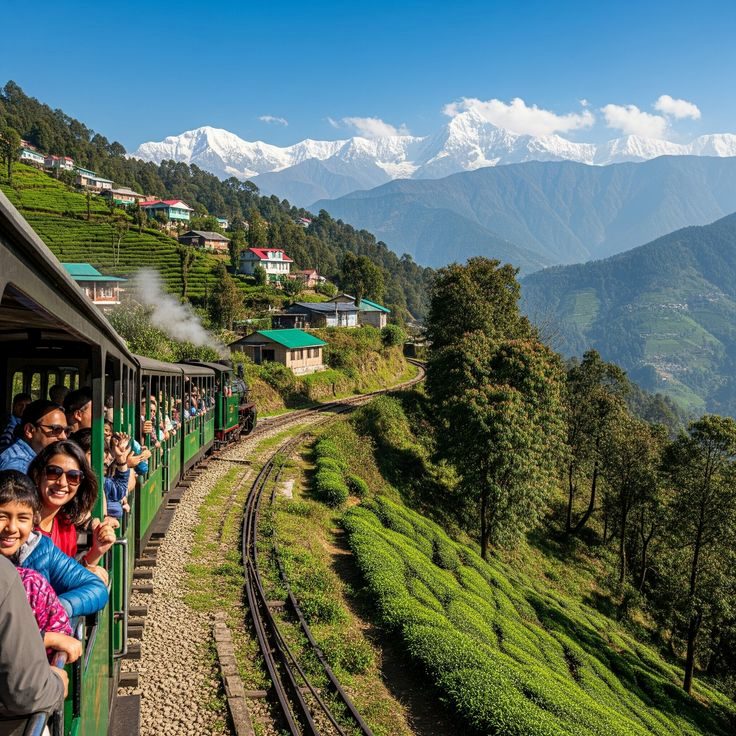 El tren entre plantaciones de té camino a Ella